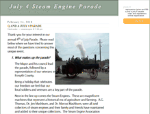 Tablet Screenshot of cummingjuly4parade.com